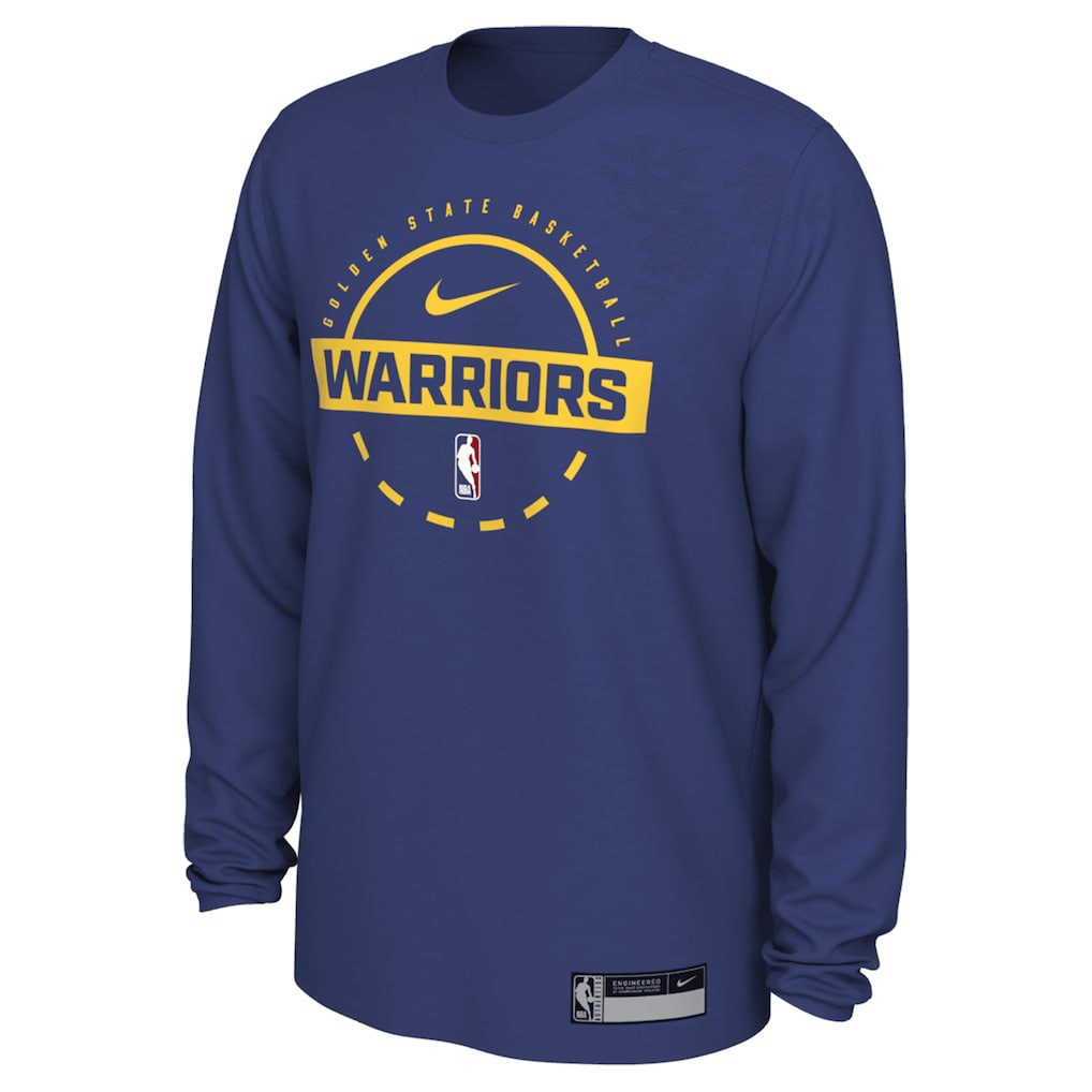 Golden State Warriors 2025/26 On-Court Flare Dri-FIT Practice Long Sleeve Tri-Blend T-Shirt sale Online