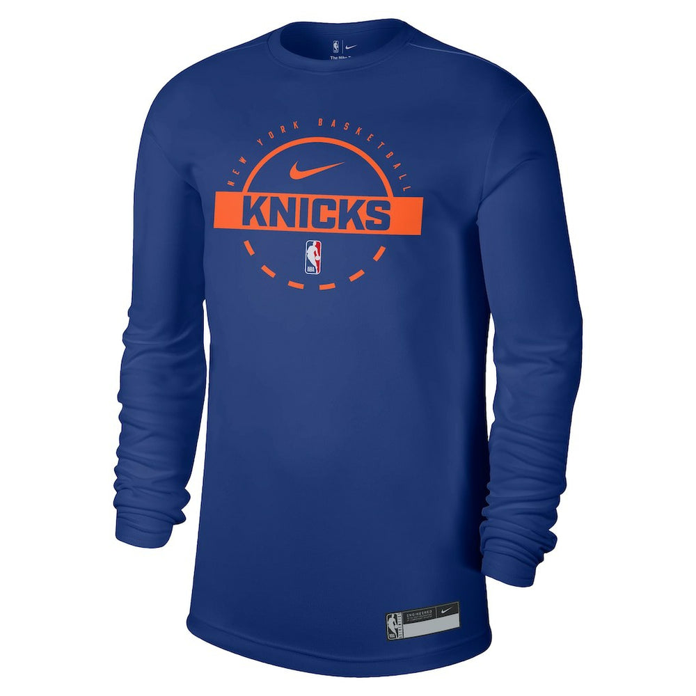 New York Knicks 2025/26 On-Court Flare Dri-FIT Practice Long Sleeve Tri-Blend T-Shirt Outlet
