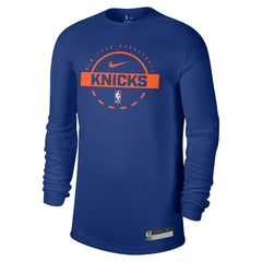 New York Knicks 2025/26 On-Court Flare Dri-FIT Practice Long Sleeve Tri-Blend T-Shirt Outlet