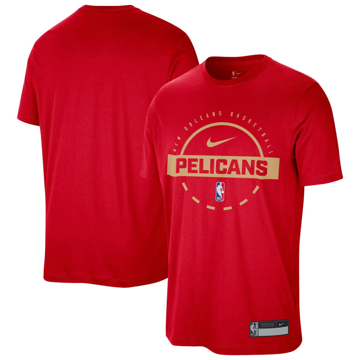 New Orleans Pelicans 2025/26 On-Court Flare Performance Practice T-Shirt Discount