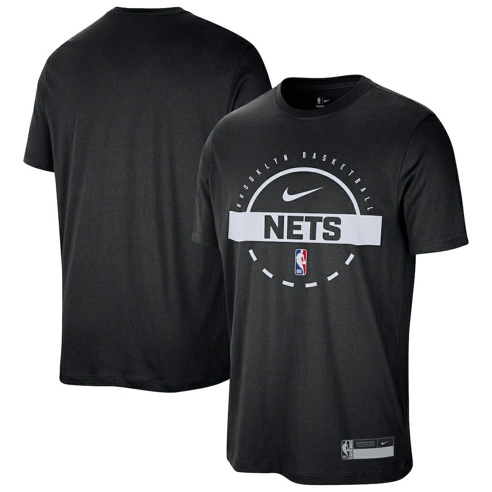 Brooklyn Nets 2025/26 On-Court Flare Performance Practice T-Shirt Discount