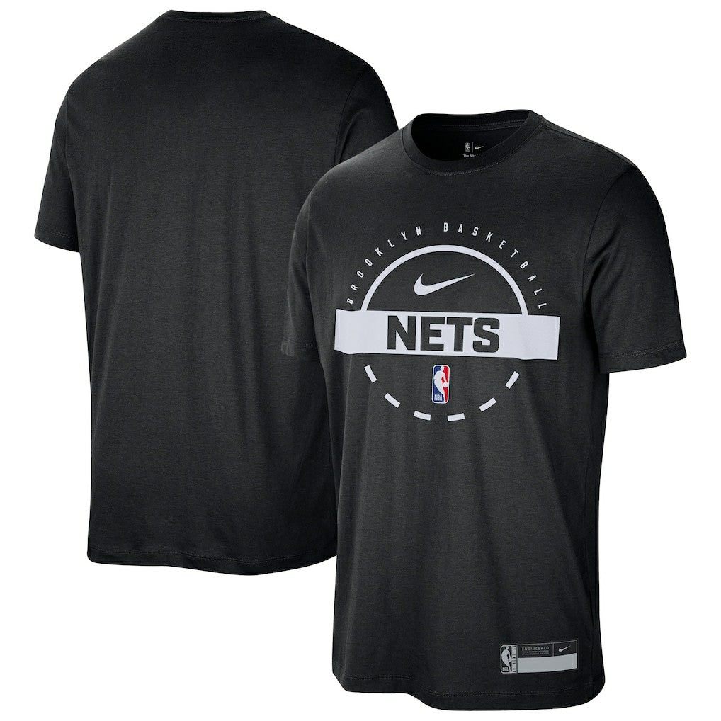 Brooklyn Nets 2025/26 On-Court Flare Performance Practice T-Shirt Discount