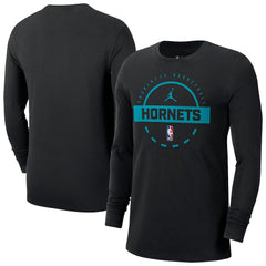 Charlotte Hornets Jordan Brand Authentic Long Sleeve Practice T-Shirt For Sale
