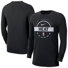 Miami Heat Authentic Long Sleeve Practice T-Shirt New