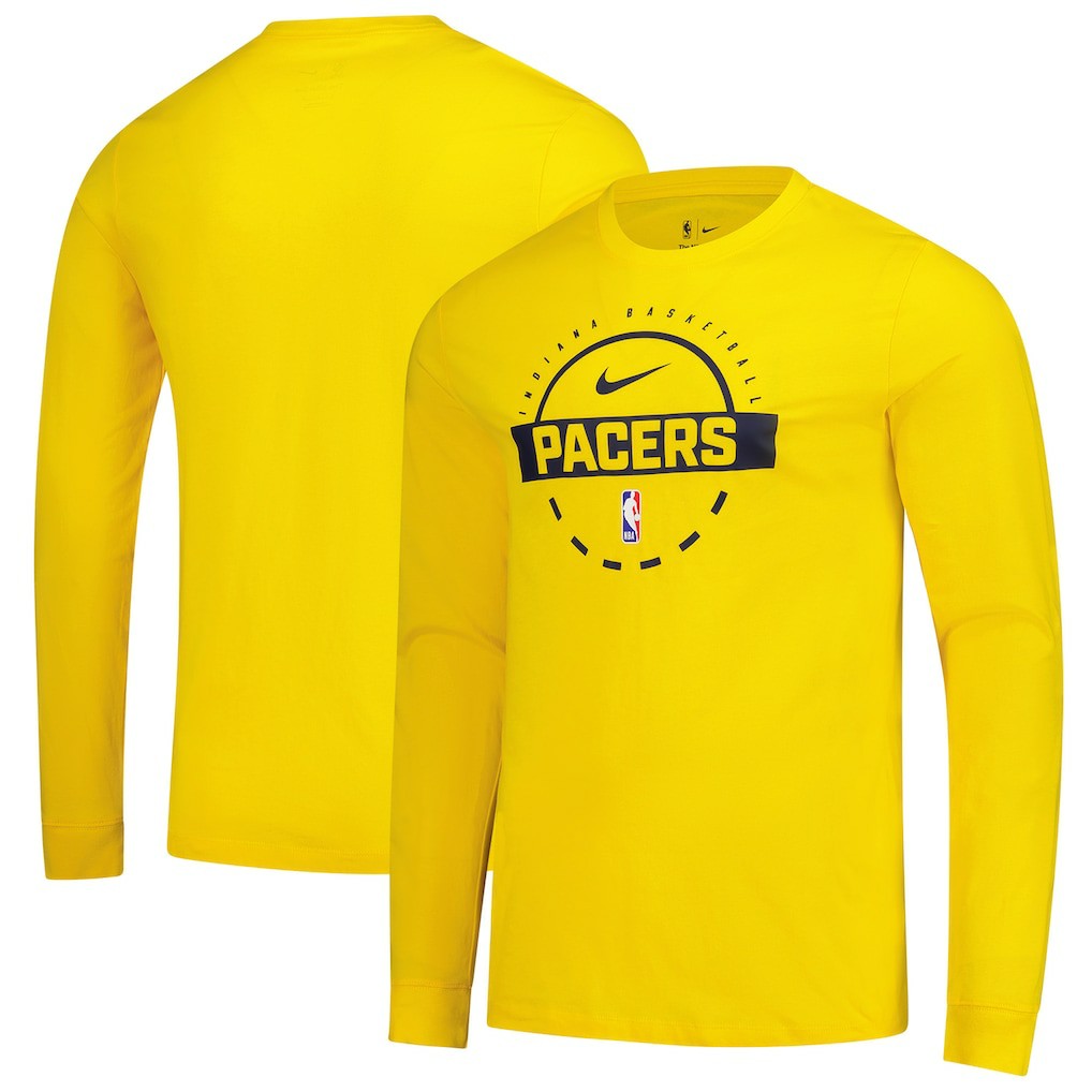 Indiana Pacers Authentic Long Sleeve Practice T-Shirt For Sale