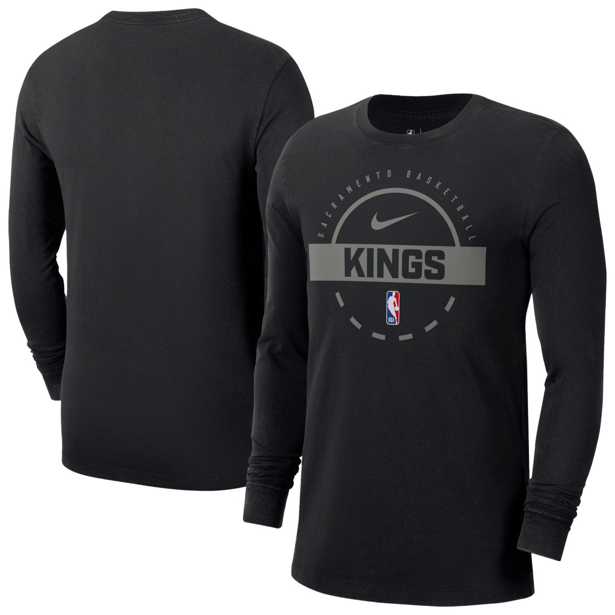 Sacramento Kings Authentic Long Sleeve Practice T-Shirt New
