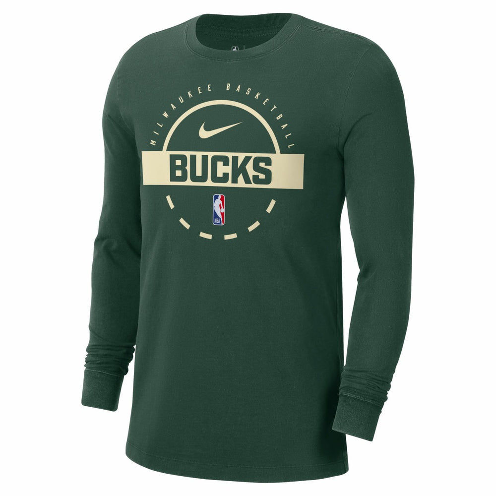 Milwaukee Bucks Authentic Long Sleeve Practice T-Shirt Discount