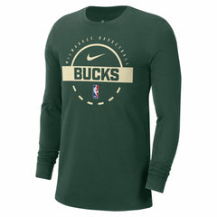 Milwaukee Bucks Authentic Long Sleeve Practice T-Shirt Discount