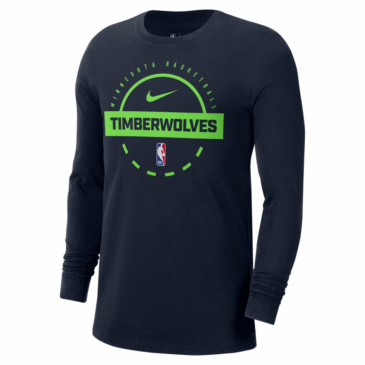 Minnesota Timberwolves Authentic Long Sleeve Practice T-Shirt New