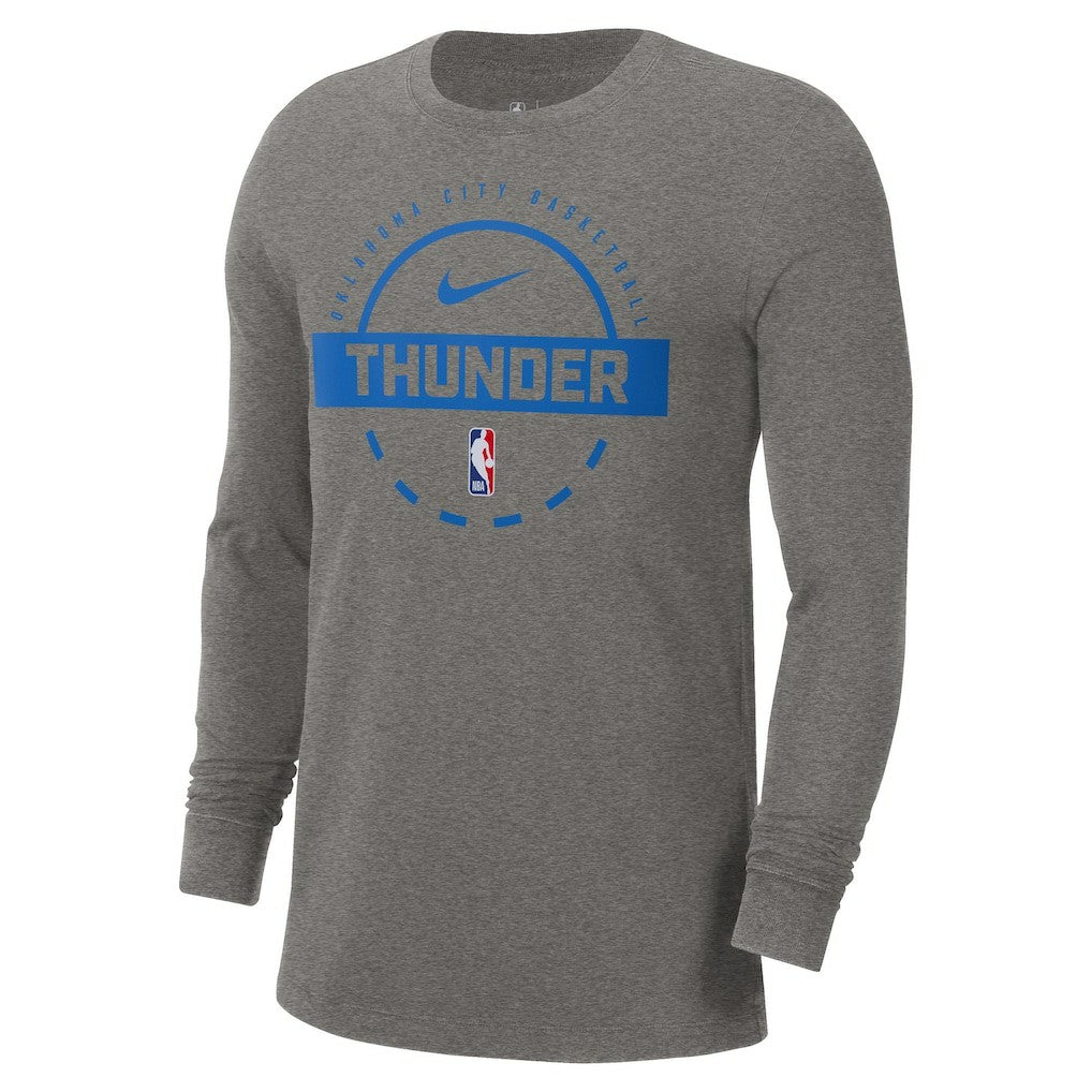 Oklahoma City Thunder Authentic Long Sleeve Practice T-Shirt On Sale