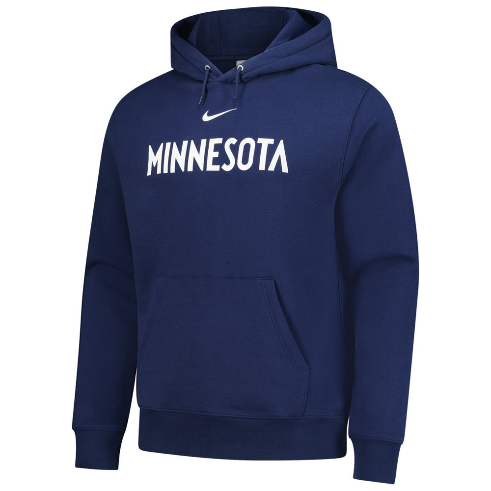 Minnesota Timberwolves Sportswear Essential Wordmark Club Hoodie New