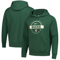 Milwaukee Bucks 2025/26 Authentic Practice Club Pullover Hoodie New
