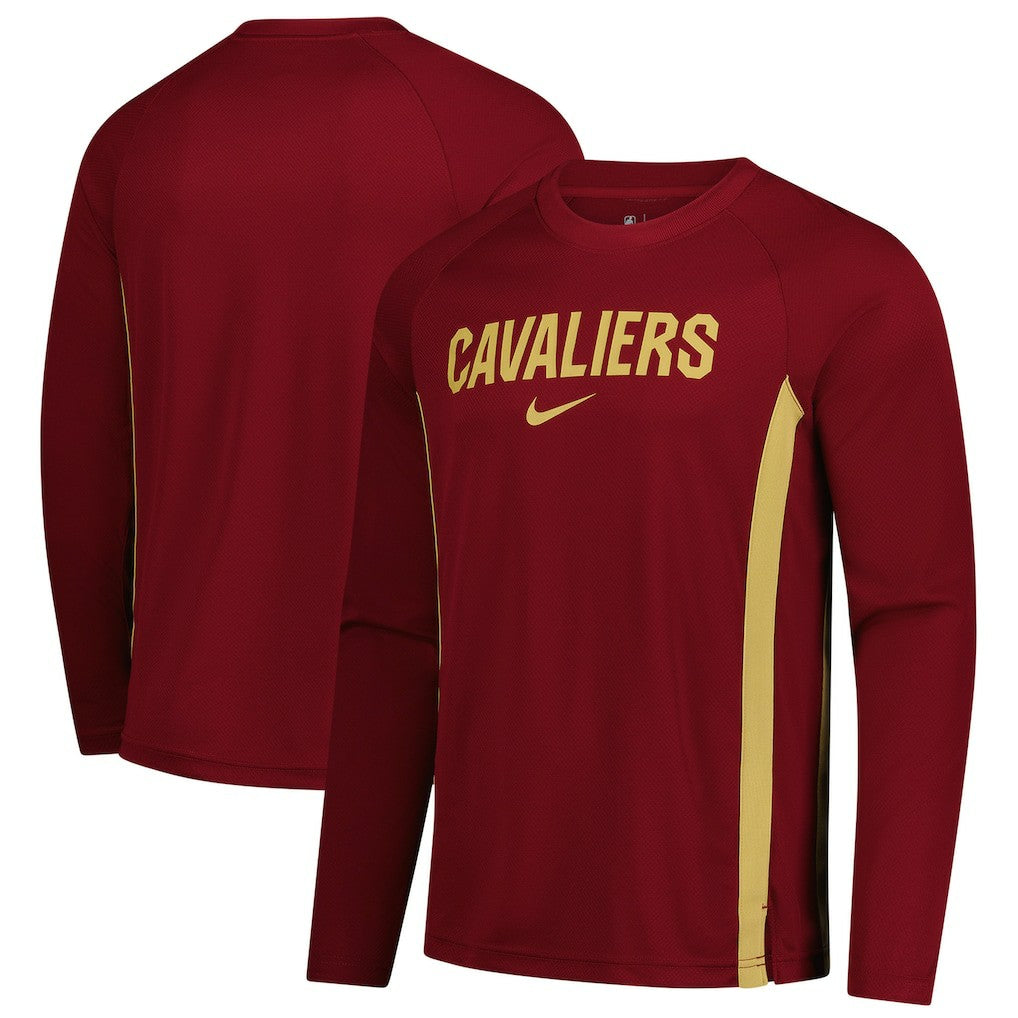 Cleveland Cavaliers 2025/26 Authentic Pre-Game Legend Dri-FIT Long Sleeve Shooting Shirt sale For Sale