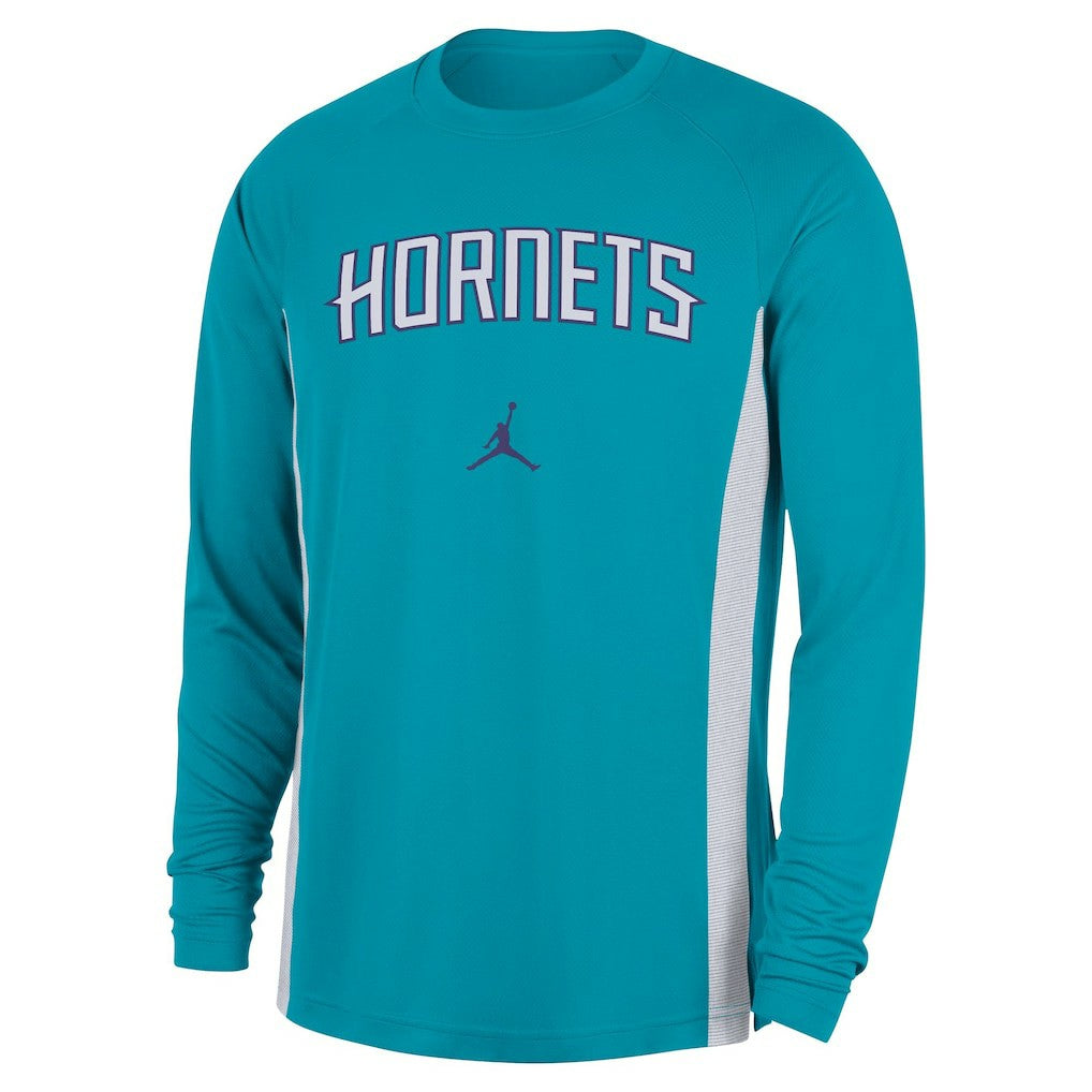 Charlotte Hornets Jordan Brand 2025/26 Authentic Pre-Game Legend Dri-FIT Long Sleeve Shooting Shirt On Sale