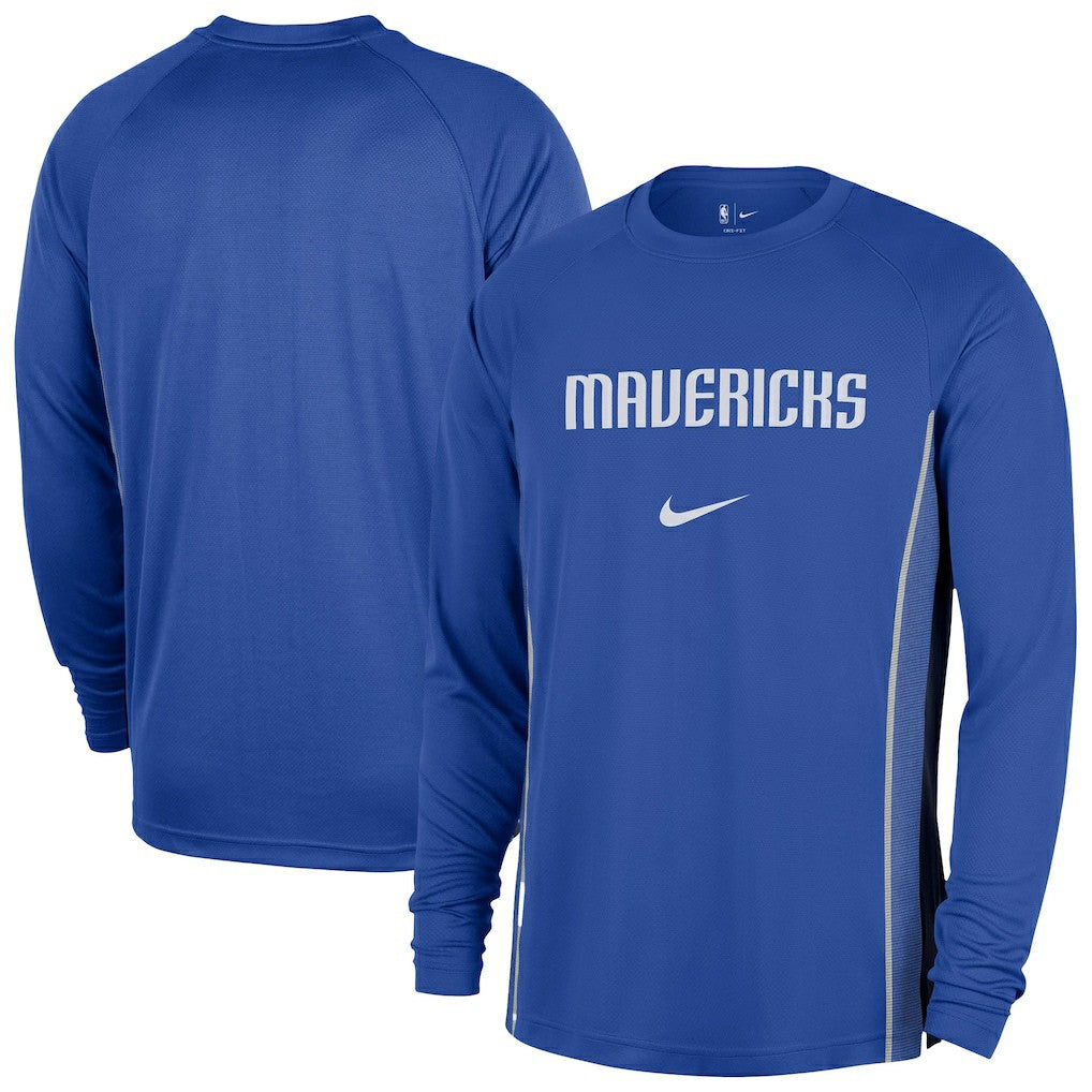 Dallas Mavericks 2025/26 Authentic Pre-Game Legend Dri-FIT Long Sleeve Shooting Shirt sale On Sale