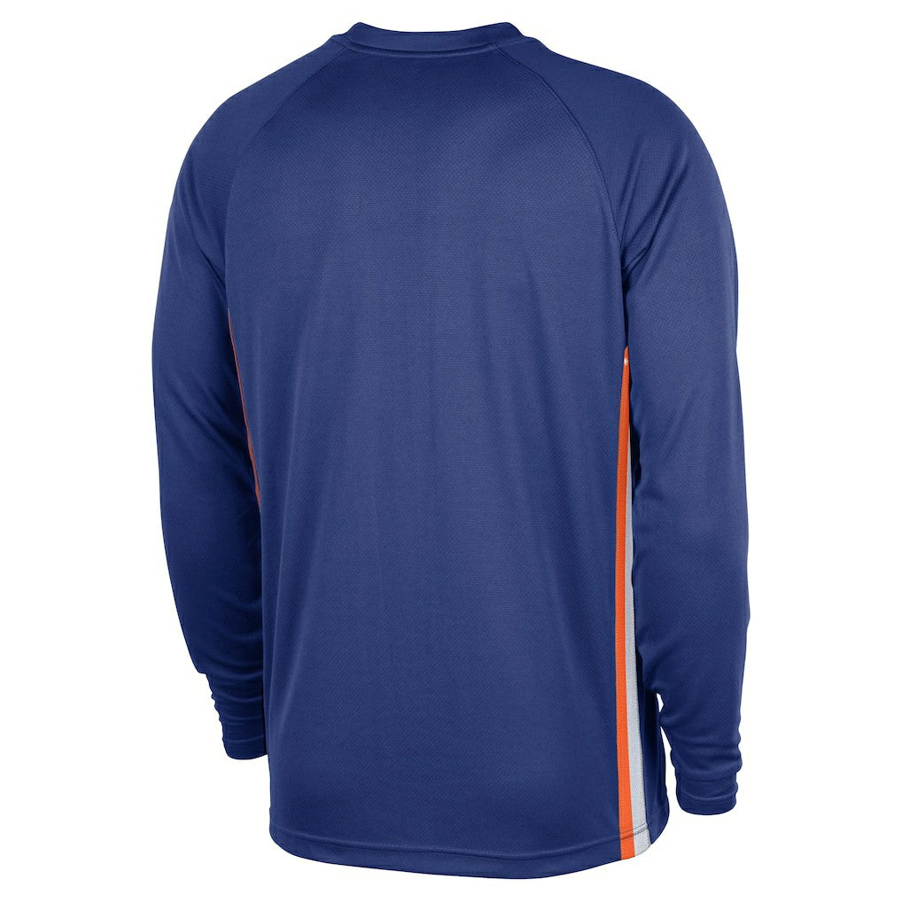New York Knicks 2025/26 Authentic Pre-Game Legend Dri-FIT Long Sleeve Shooting Shirt New