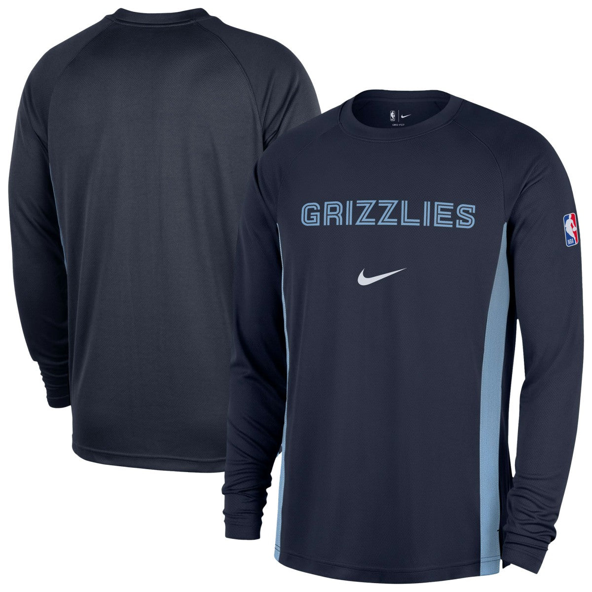 Memphis Grizzlies 2025/26 Authentic Pre-Game Legend Dri-FIT Long Sleeve Shooting Shirt For Sale