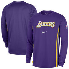 Los Angeles Lakers 2025/26 Authentic Pre-Game Legend Dri-FIT Long Sleeve Shooting Shirt New