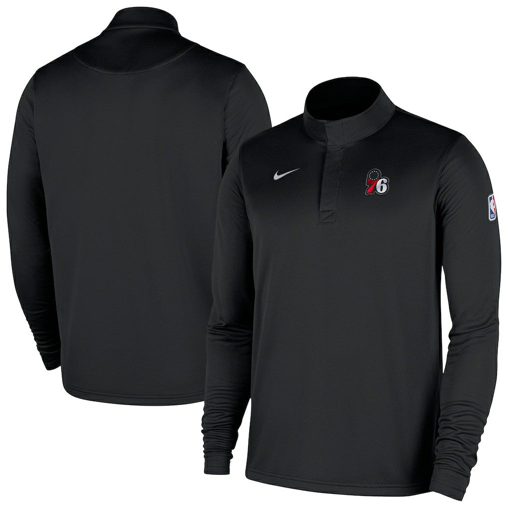 Philadelphia 76ers 2025/26 Authentic Coaches Quarter-Zip Dri-Fit Top New