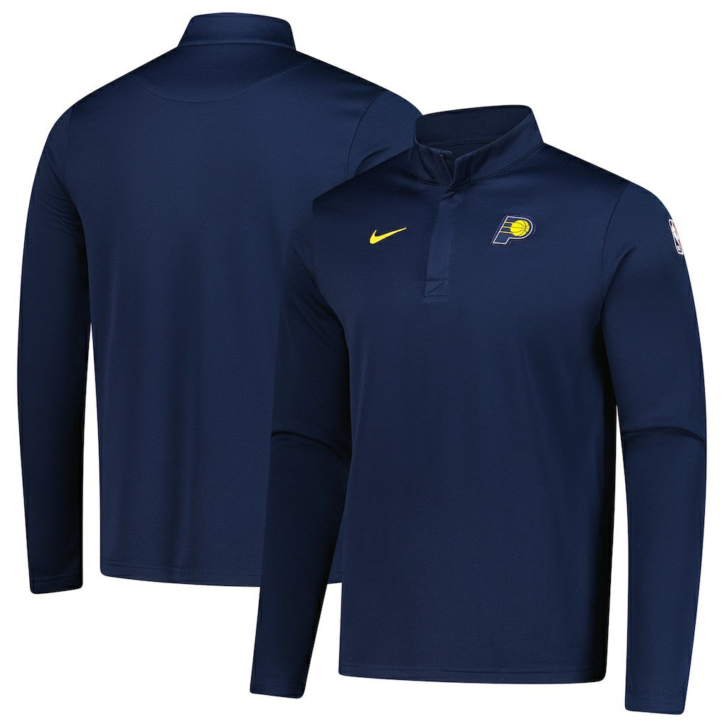 Indiana Pacers 2025/26 Authentic Coaches Quarter-Zip Dri-Fit Top New