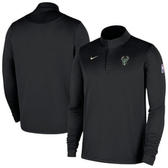 Milwaukee Bucks 2025/26 Authentic Coaches Quarter-Zip Dri-Fit Top Discount