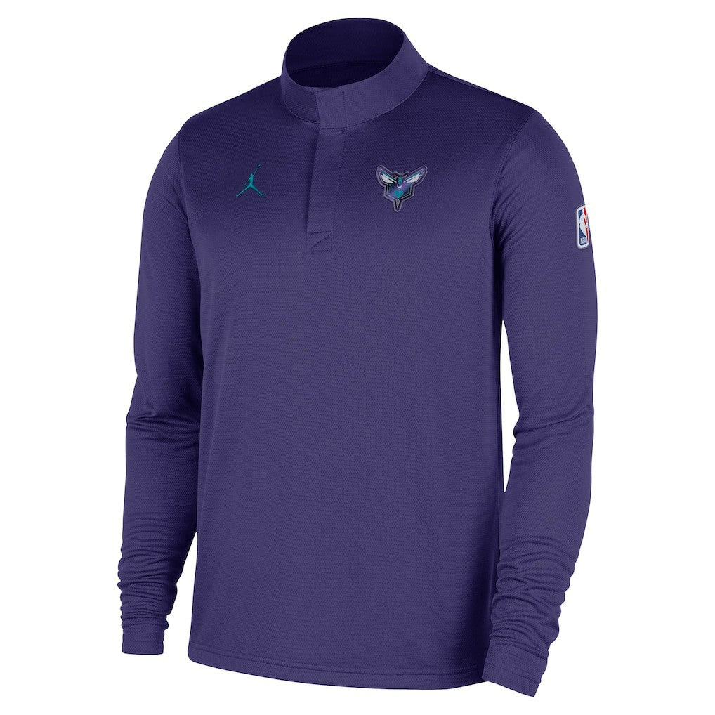 Charlotte Hornets 2025/26 Authentic Coaches Quarter-Zip Dri-Fit Top On Sale