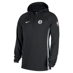 Brooklyn Nets Authentic On Court Zone Quarter-Zip Dri-FIT Hoodie Jacket On Sale