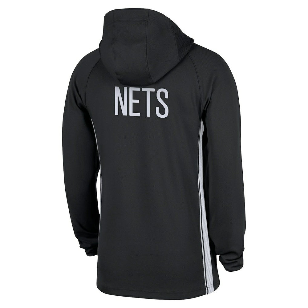 Brooklyn Nets Authentic On Court Zone Quarter-Zip Dri-FIT Hoodie Jacket On Sale