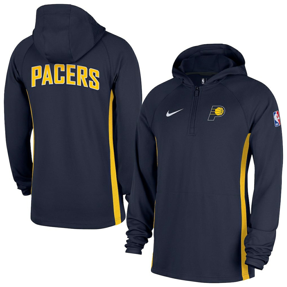 Indiana Pacers Authentic On Court Zone Quarter-Zip Dri-FIT Hoodie Jacket On Sale
