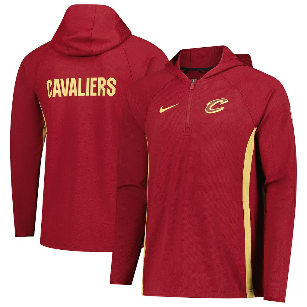 Cleveland Cavaliers Authentic On Court Zone Quarter-Zip Dri-FIT Hoodie Jacket sale Online