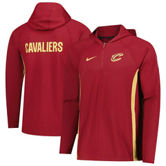 Cleveland Cavaliers Authentic On Court Zone Quarter-Zip Dri-FIT Hoodie Jacket sale Online