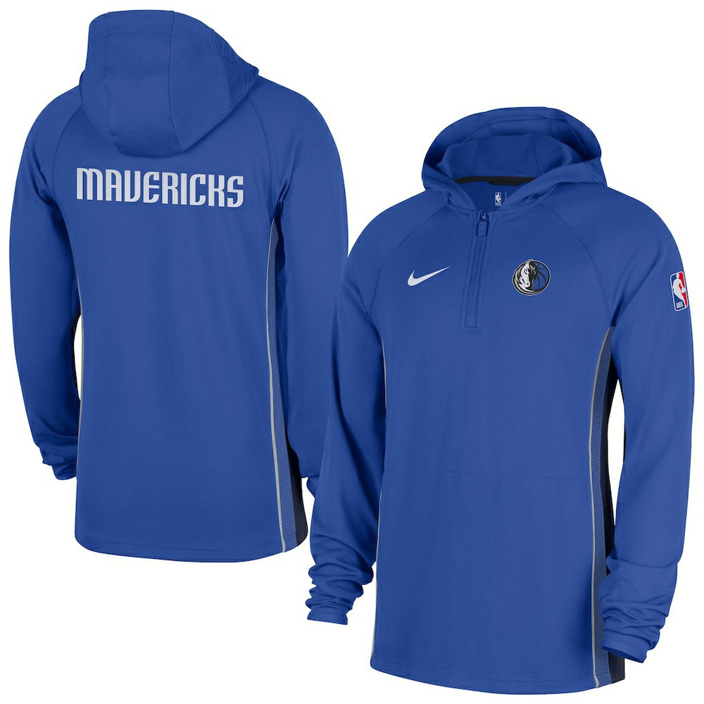 Dallas Mavericks Authentic On Court Zone Quarter-Zip Dri-FIT Hoodie Jacket sale Discount