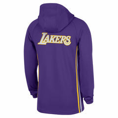 Los Angeles Lakers Authentic On Court Zone Quarter-Zip Dri-FIT Hoodie Jacket New
