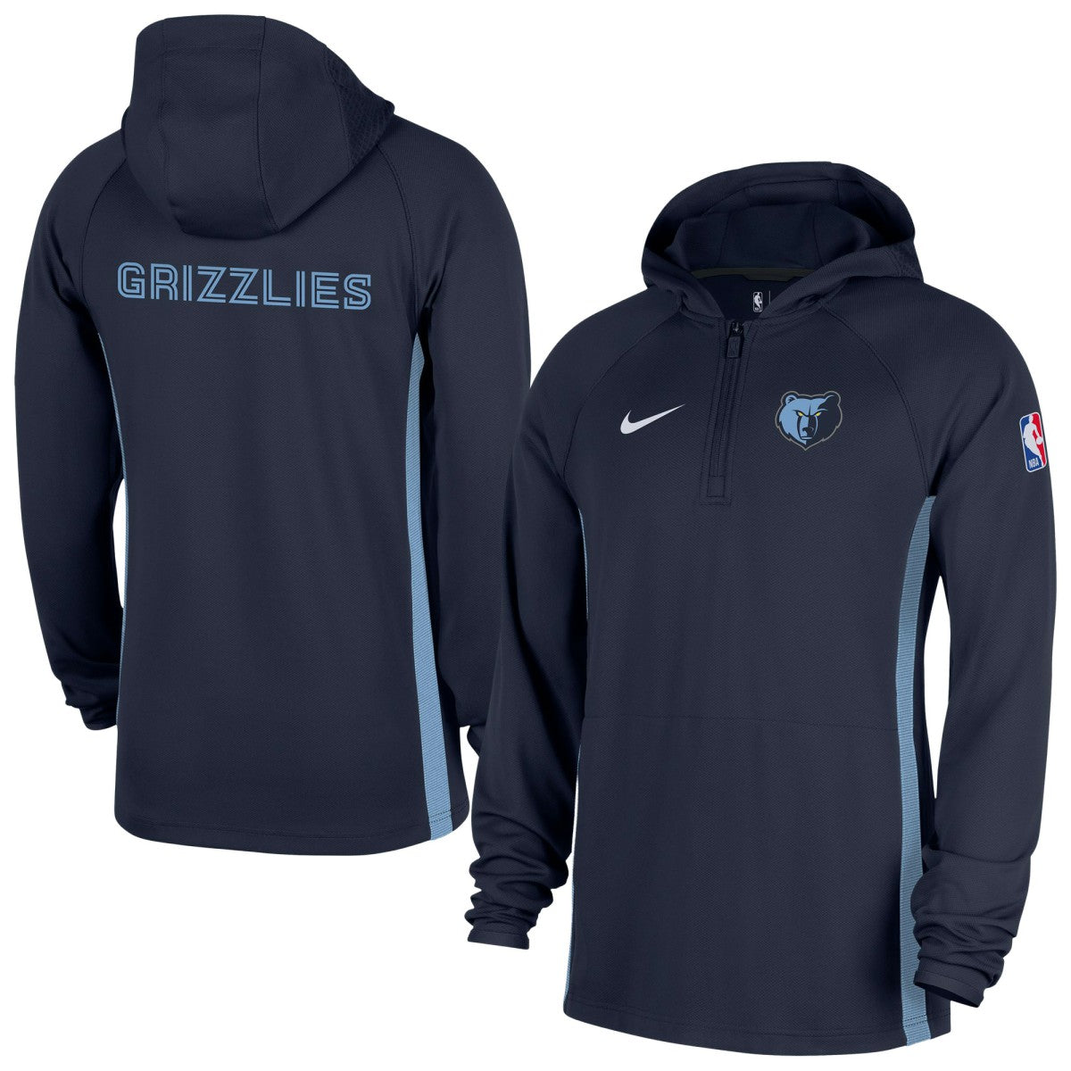 Memphis Grizzlies Authentic On Court Zone Quarter-Zip Dri-FIT Hoodie Jacket On Sale