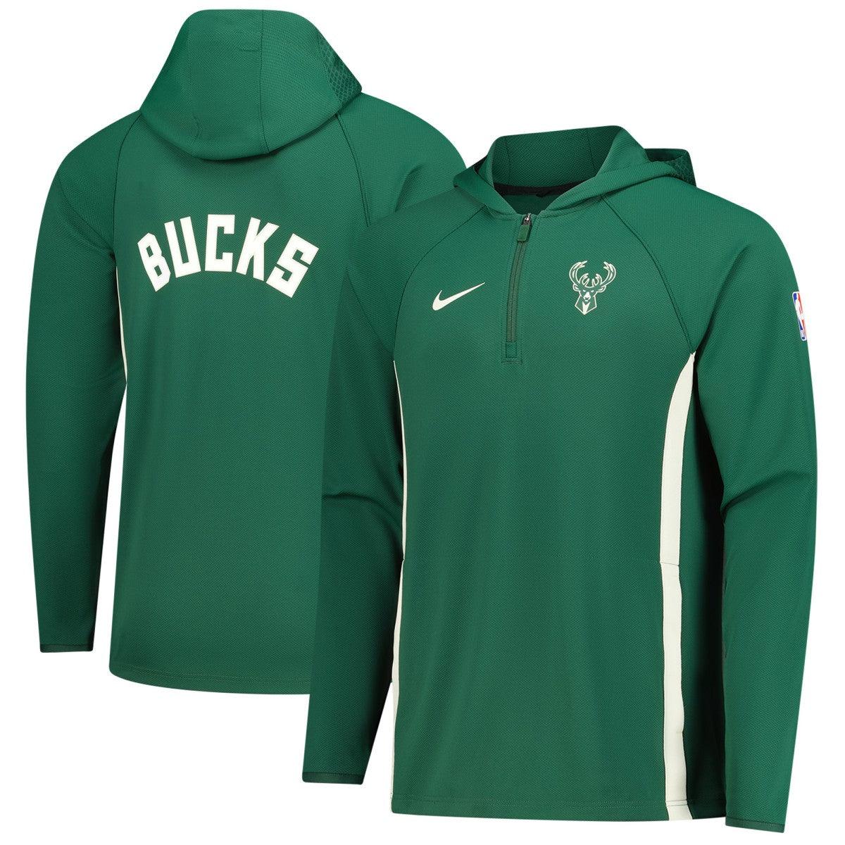 Milwaukee Bucks Authentic On Court Zone Quarter-Zip Dri-FIT Hoodie Jacket Online