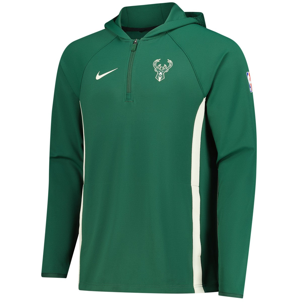 Milwaukee Bucks Authentic On Court Zone Quarter-Zip Dri-FIT Hoodie Jacket Online