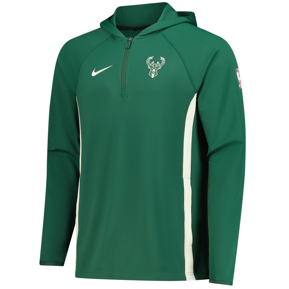 Milwaukee Bucks Authentic On Court Zone Quarter-Zip Dri-FIT Hoodie Jacket Online