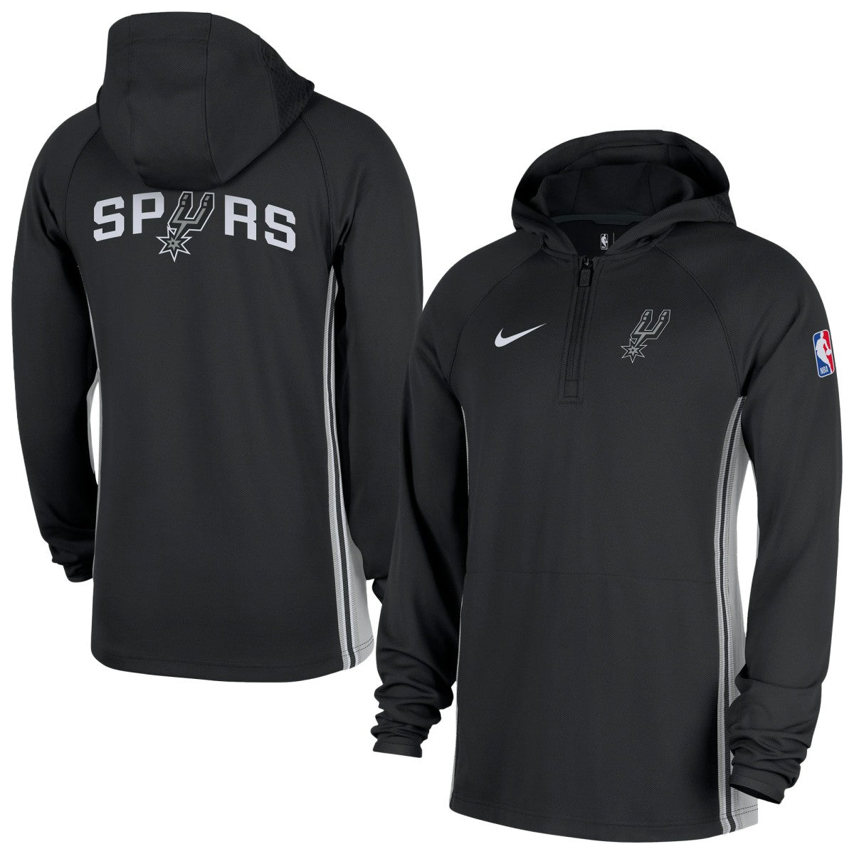 San Antonio Spurs Authentic On Court Zone Quarter-Zip Dri-FIT Hoodie Jacket On Sale