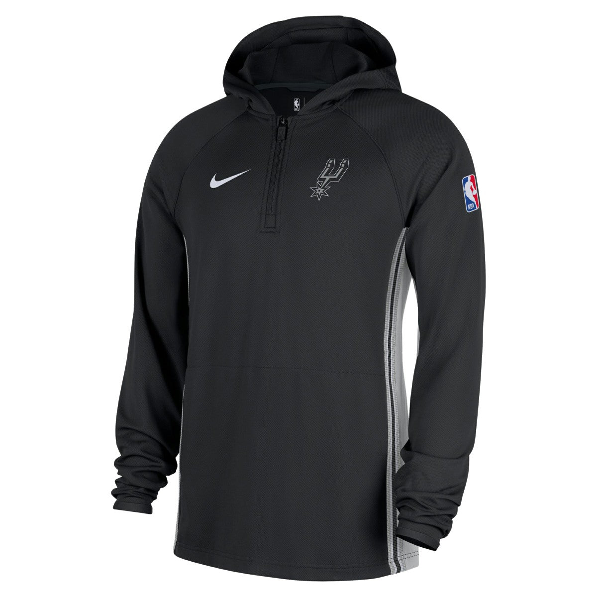 San Antonio Spurs Authentic On Court Zone Quarter-Zip Dri-FIT Hoodie Jacket On Sale