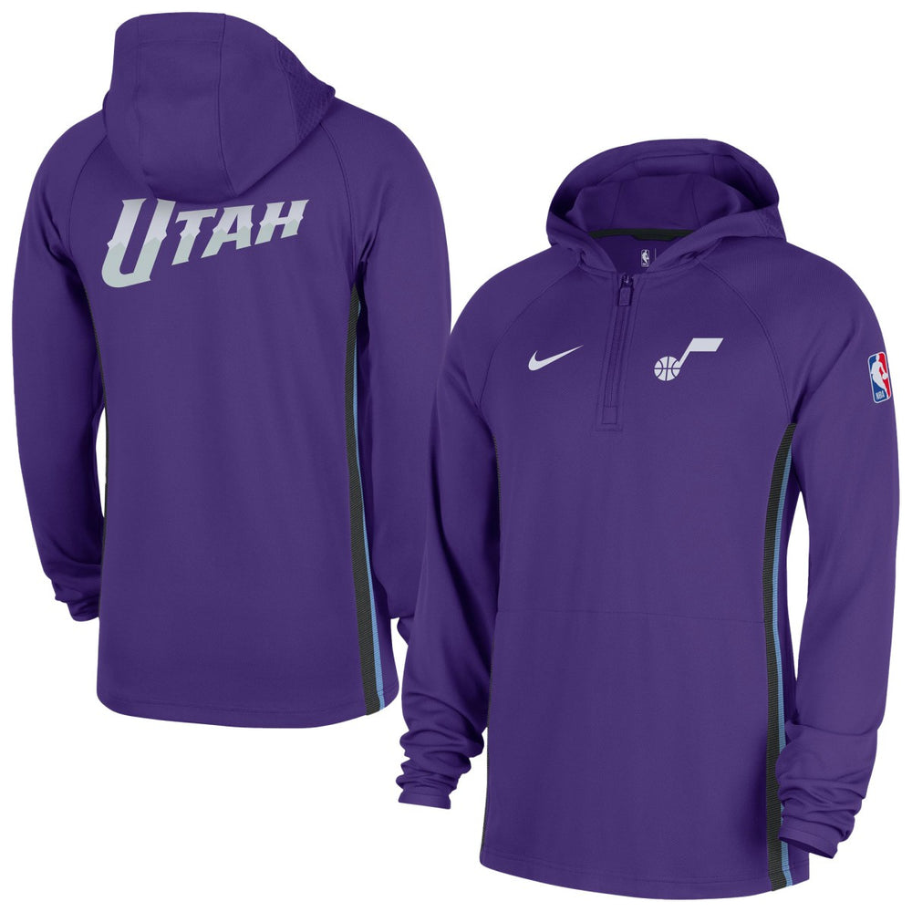 Utah Jazz Authentic On Court Zone Quarter-Zip Dri-FIT Hoodie Jacket For Sale