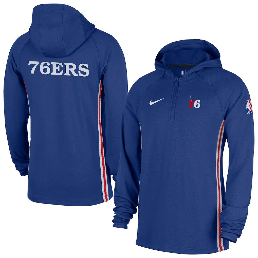 Philadelphia 76ers Authentic On Court Zone Quarter-Zip Dri-FIT Hoodie Jacket Online