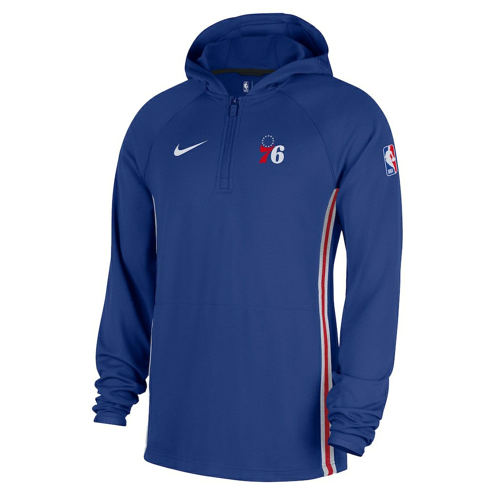 Philadelphia 76ers Authentic On Court Zone Quarter-Zip Dri-FIT Hoodie Jacket Online