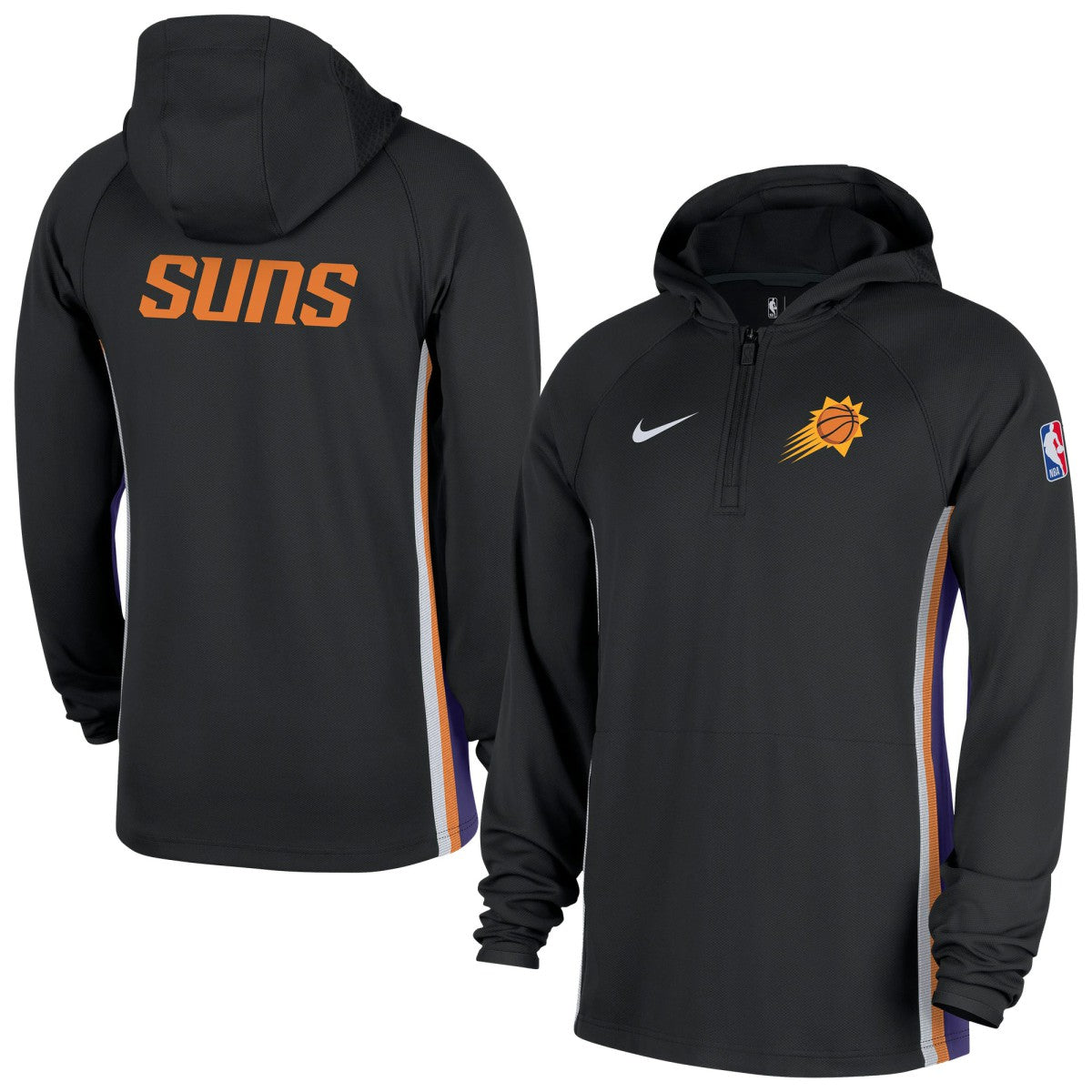 Phoenix Suns Authentic On Court Zone Quarter-Zip Dri-FIT Hoodie Jacket New