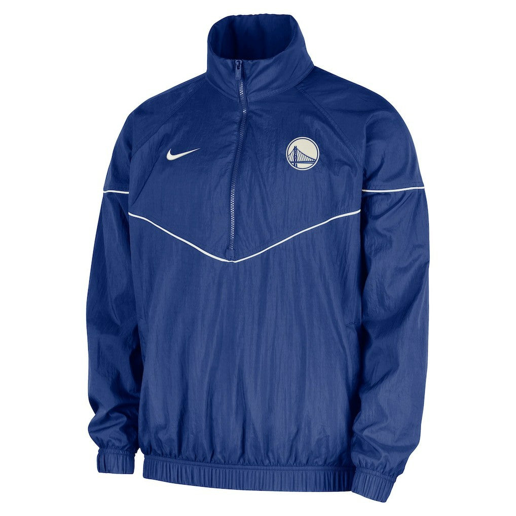 Golden State Warriors Courtside Windrunner Woven Half-Zip Hooded Jacket sale On Sale