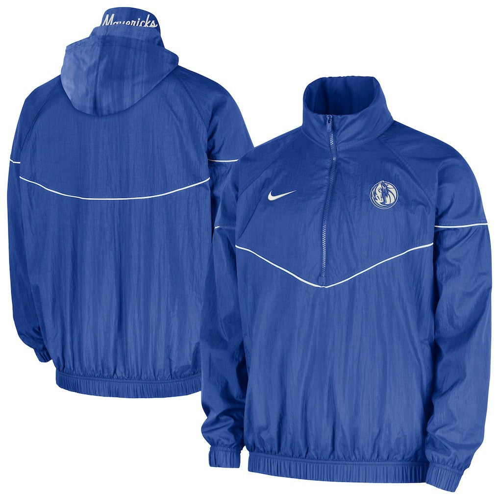 Dallas Mavericks Courtside Windrunner Woven Half-Zip Hooded Jacket sale Outlet