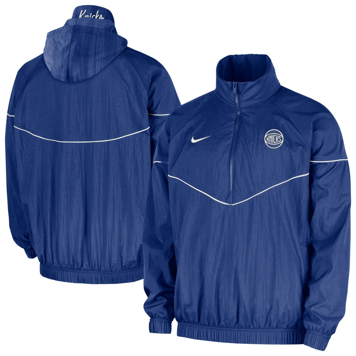 New York Knicks Courtside Windrunner Woven Half-Zip Hooded Jacket Online