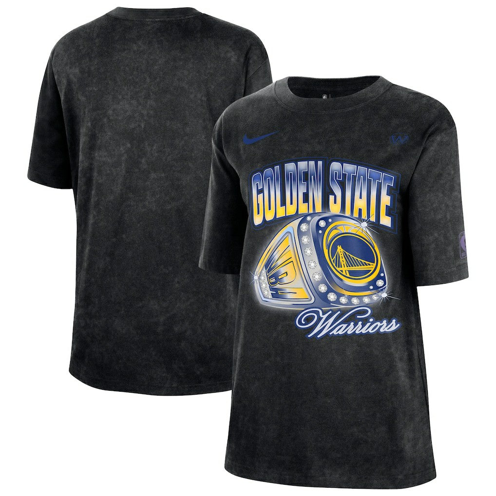 Golden State Warriors Women's Courtside Original Content Vintage Washed Boyfriend T-Shirt sale Online