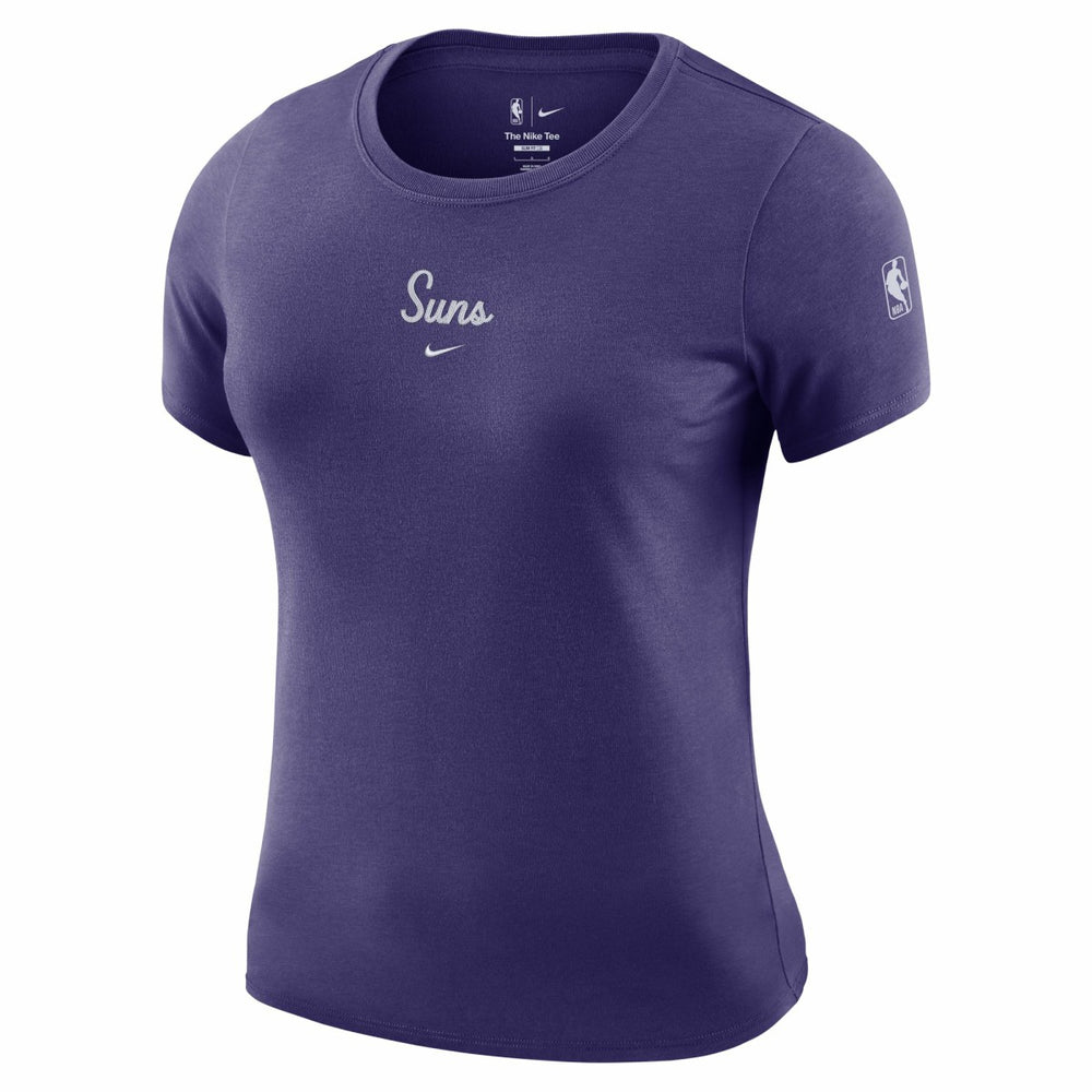 Phoenix Suns Women's Courtside Modest Cropped Tri-Blend T-Shirt On Sale