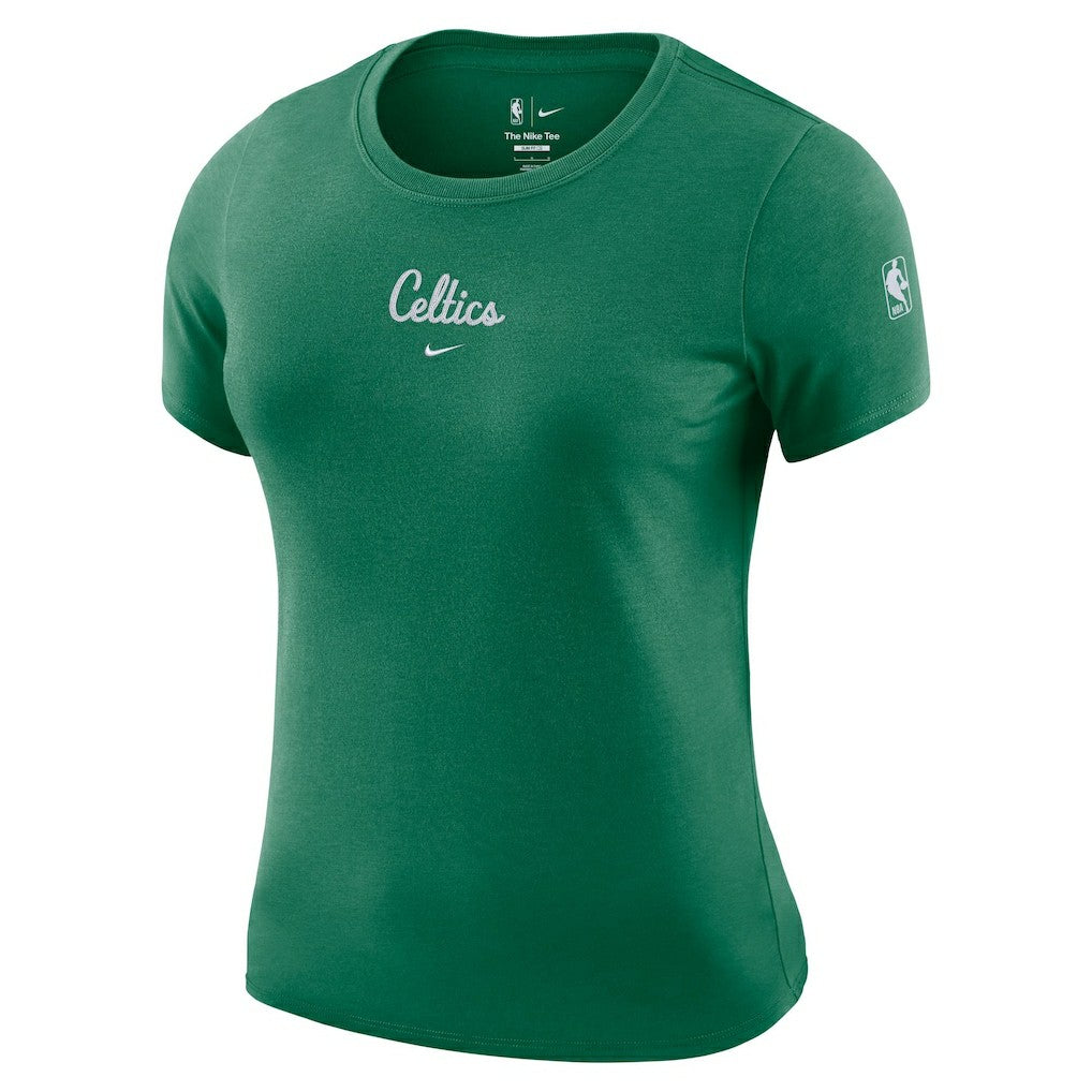 Boston Celtics Women's Courtside Modest Cropped Tri-Blend T-Shirt On Sale