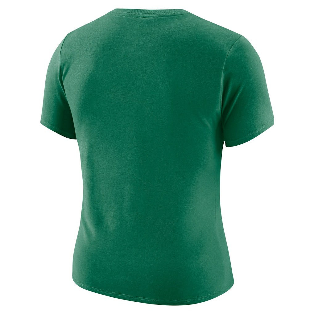 Boston Celtics Women's Courtside Modest Cropped Tri-Blend T-Shirt On Sale